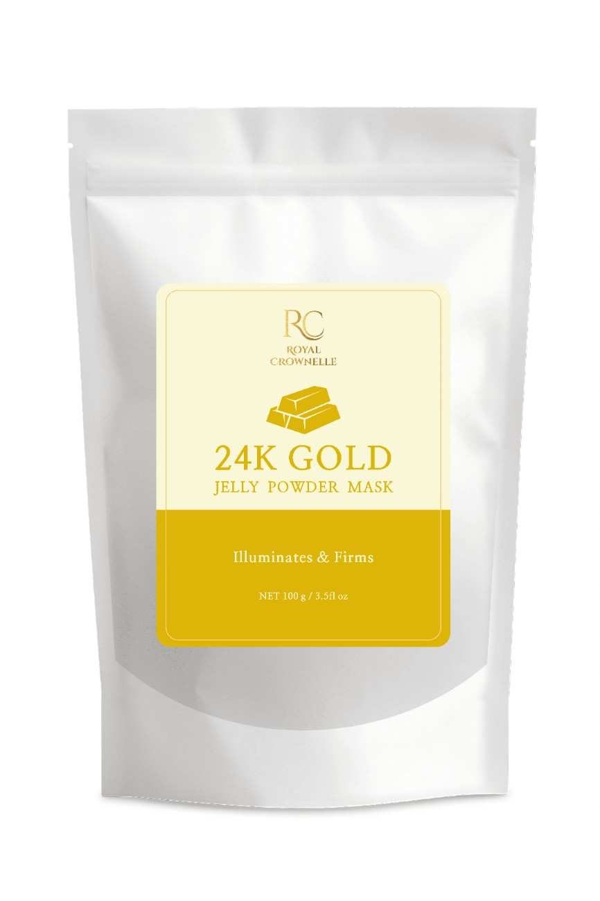 24K Gold Jelly Powder Mask carton and container