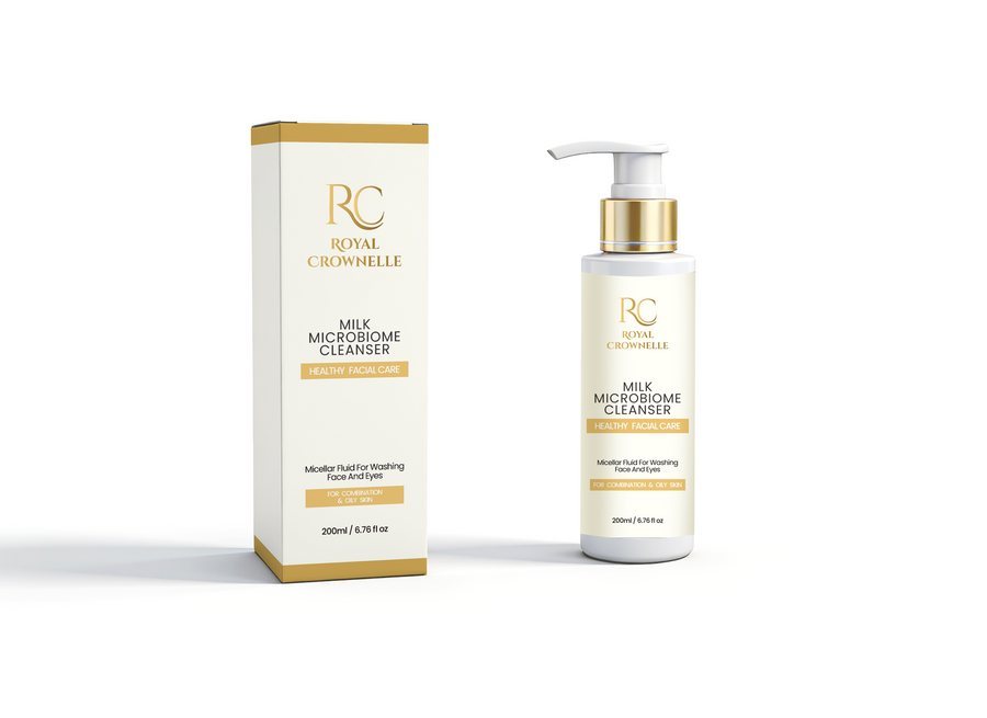 Milk Microbiome Cleanser - Combination & Oily Skin carton and container