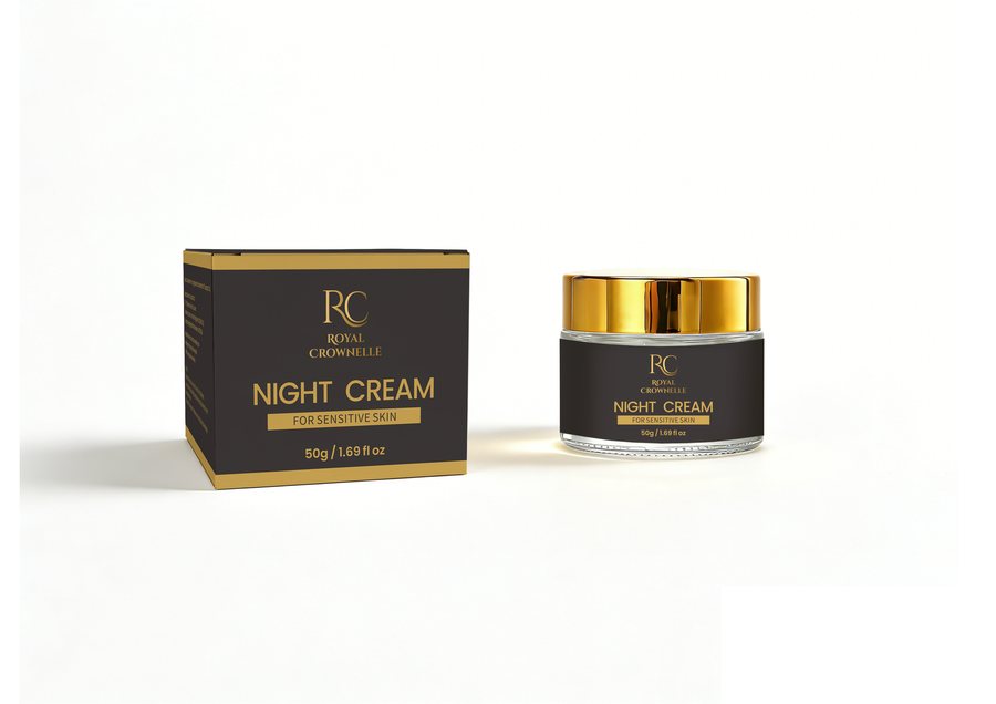Night Cream - Sensitive Skin carton and container