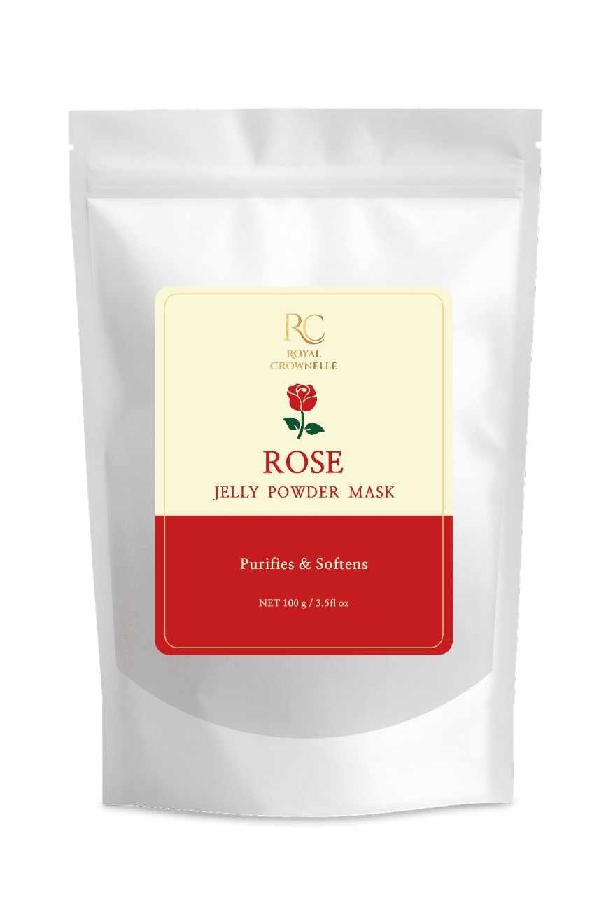 Rose Jelly Powder Mask carton and container