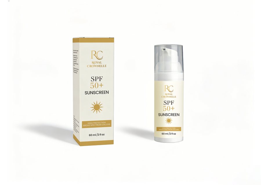 SPF 50+ Sunscreen - Dry Skin carton and container