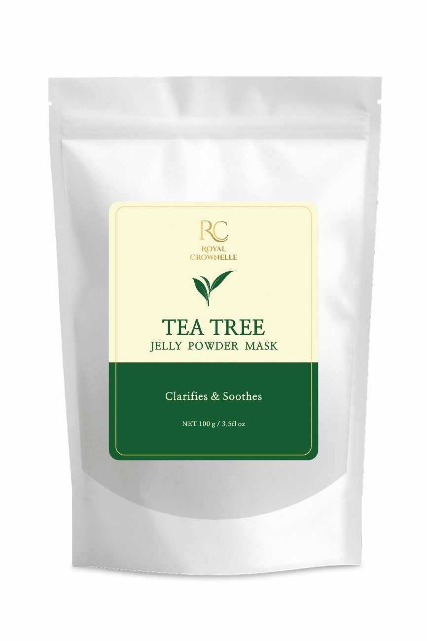 Tea Tree Jelly Powder Mask carton and container