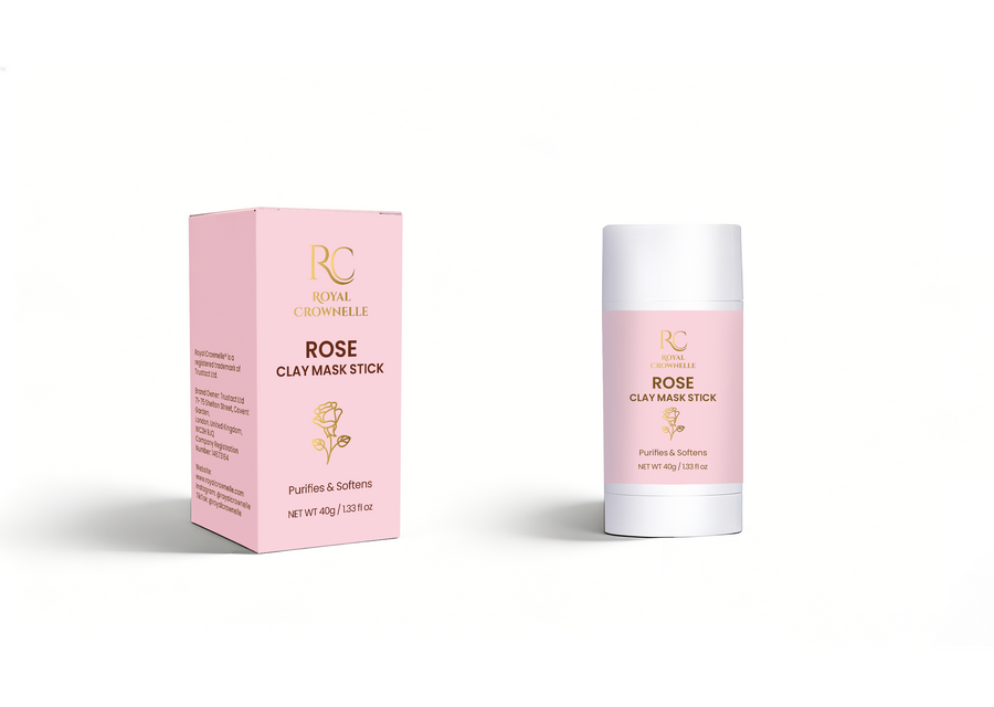 Rose Clay Mask Stick carton and container