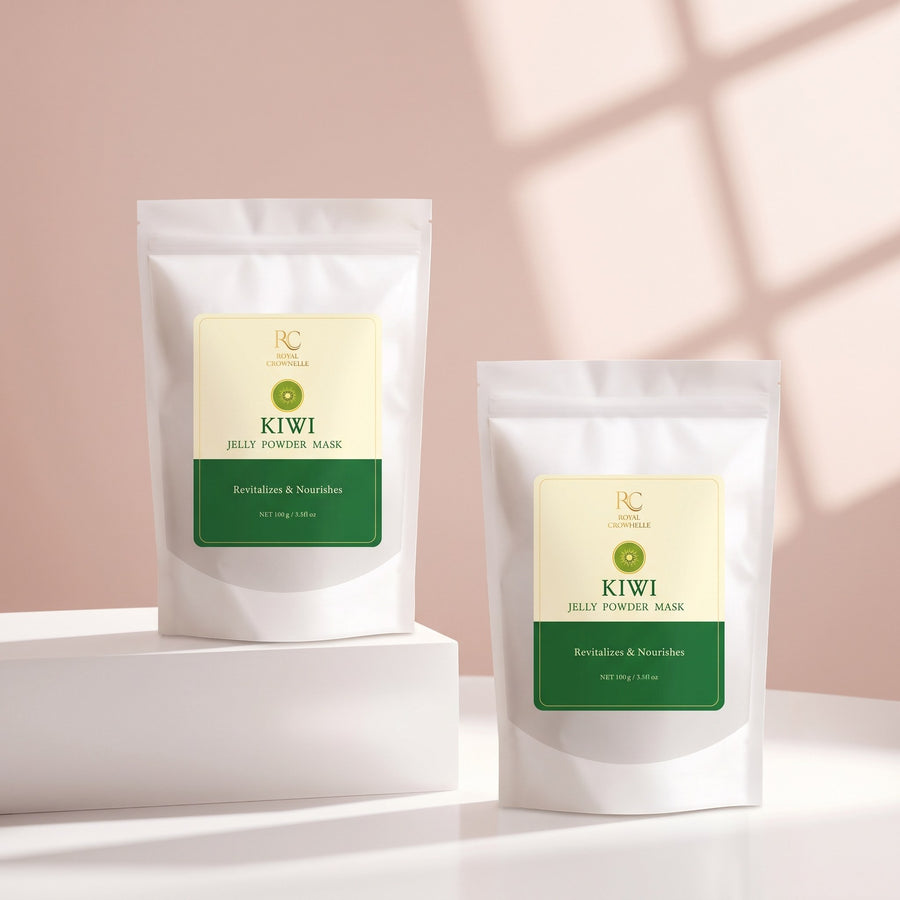 Kiwi Jelly Powder Mask carton and container