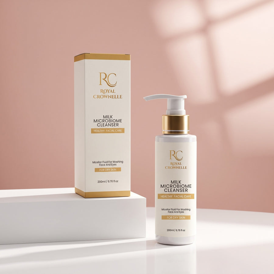 Milk Microbiome Cleanser - Dry Skin carton and container