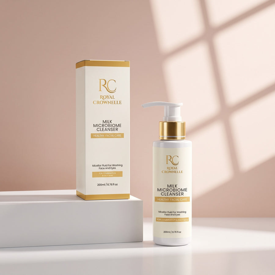 Milk Microbiome Cleanser - Combination & Oily Skin carton and container