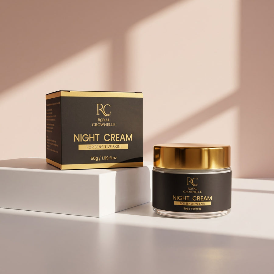 Night Cream - Sensitive Skin carton and container